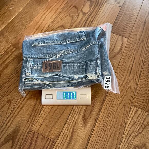 GAP 1969 Boy Fit Jeans Womens 16R Blue Relaxed Straight Leg Button-Fly Denim - Picture 12 of 12